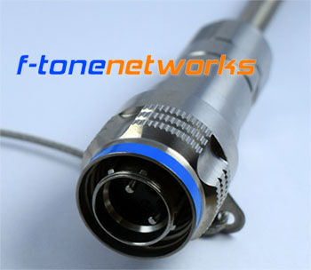 MPO多芯金属防水RMC光纤跳线（IP67防水品级，装备基站专用）